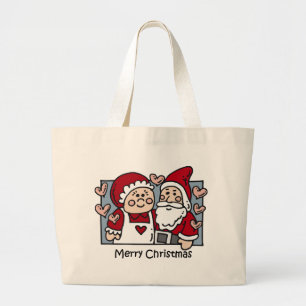 Weihnachtssankt-Tasche Jumbo Stoffbeutel