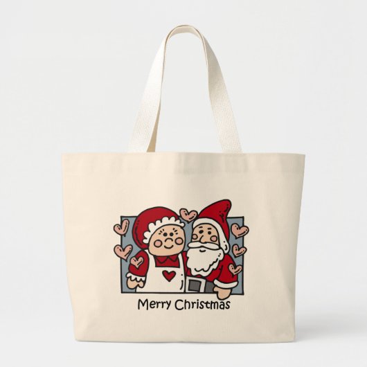 Weihnachtssankt-Tasche Jumbo Stoffbeutel (Vorne)