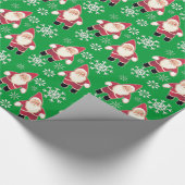Weihnachtssanktgnome-glattes Packpapier (Ecke)