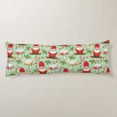 Weihnachtssanktgnomes-Entwurf Seitenschläferkissen (Rückseite)