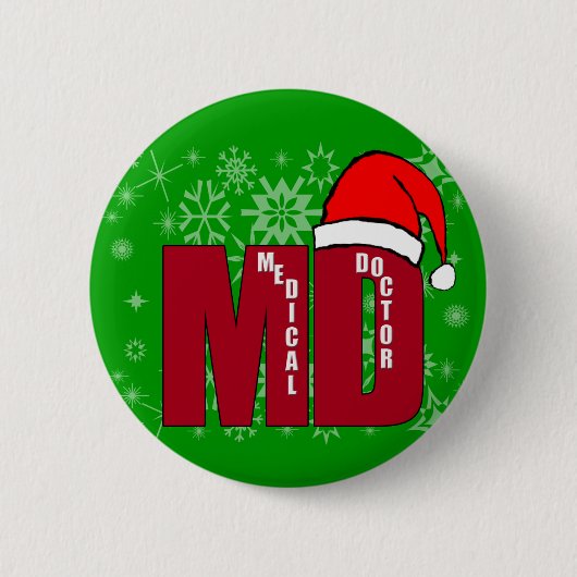 WEIHNACHTSsanktMD - ARZT Button (Vorderseite)