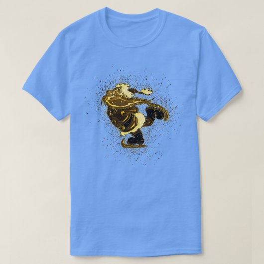 Weihnachtssanta Claus golden Gold T-Shirt (Design vorne)