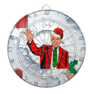 Weihnachtssanta Donald Trump Dartscheibe