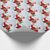 Weihnachtssanta Donald Trump Geschenkpapier (Ecke)