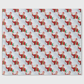 Weihnachtssanta Donald Trump Geschenkpapier (Flach)