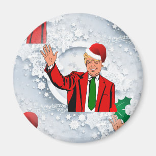 Weihnachtssanta Donald Trump Magnet