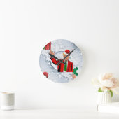 Weihnachtssanta Donald Trump Runde Wanduhr (Zuhause)