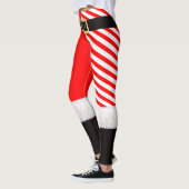 Weihnachtssanta+Kostüme+Rot+Baumwolle+Wolle+Plüsch Leggings (Links)