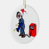 Weihnachtssäuber Keramikornament (Rechts)