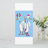 Weihnachtssaugen-Party Einladung (Stehend Vorderseite)