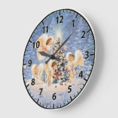 Weihnachtssäule Große Wanduhr (Winkel)