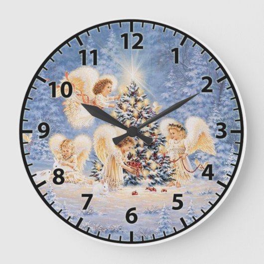 Weihnachtssäule Große Wanduhr (Vorderseite)