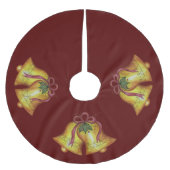 Weihnachtssäule Tree Skirt Polyester Weihnachtsbaumdecke (Vorderseite)