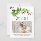 WeihnachtsSave the Date Einladung (Vorderseite)