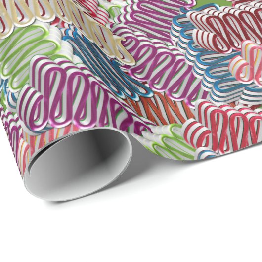 Weihnachtsscandy GIFT WRAPPING PAPIER Geschenkpapier (Rolleneckpunkt)