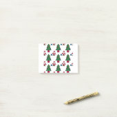 Weihnachtsscene-nahtloses Muster Post-it Klebezettel (Auf Schreibtisch)