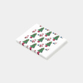 Weihnachtsscene-nahtloses Muster Post-it Klebezettel (angewinkelt)