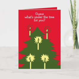 Weihnachtsschach-Faltenkarte Karte