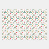 Weihnachtsschach - Stücke, Baum, Holly, Rentier Geschenkpapier Set (Vorderseite 2)