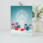 Weihnachtsschachtel Dankeschön Karte (Stehend Vorderseite)