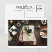 Weihnachtsschachtel Feiertagspostkarte (Vorne/Hinten)