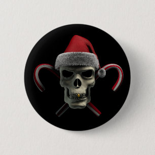 Weihnachtsschädel Button