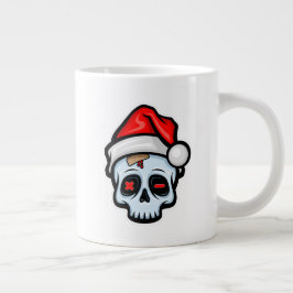 Weihnachtsschädel, Cartoon Stil Jumbo-Tasse