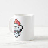 Weihnachtsschädel, Cartoon Stil Kaffeetasse (Vorderseite Links)