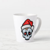 Weihnachtsschädel, Cartoon Stil Milchtasse (Rechte Ecke)