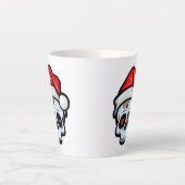 Weihnachtsschädel, Cartoon Stil Milchtasse (Vorderseite)