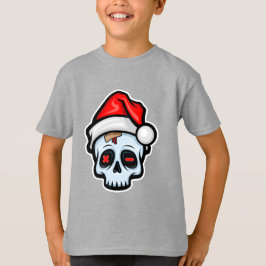 Weihnachtsschädel, Cartoon Stil T-Shirt