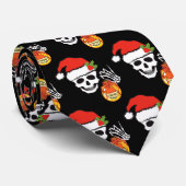 Weihnachtsschädel Krawatte (Gerollt)