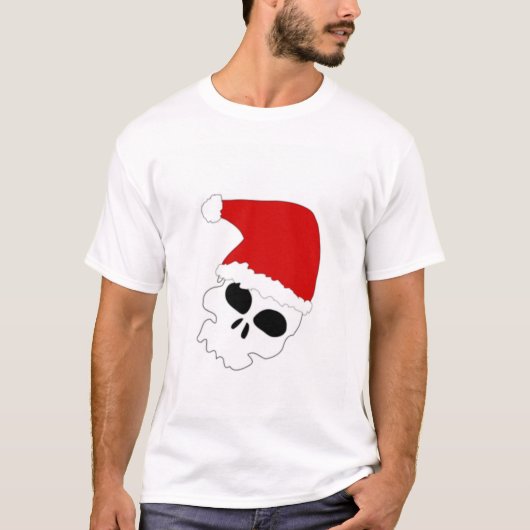 Weihnachtsschädel T-Shirt (Vorderseite)