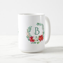 Weihnachtsschaden mit Monogramm Kaffeetasse