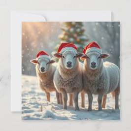 Weihnachtsschaf Feiertagskarte