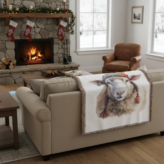 Weihnachtsschaf Geschenkanhänger