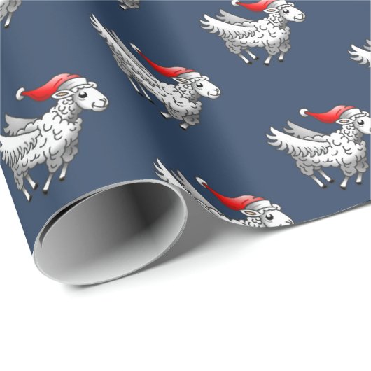 Weihnachtsschaf Geschenkpapier (Rolleneckpunkt)