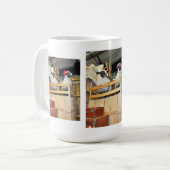 Weihnachtsschaf Kaffeetasse (Vorderseite Links)