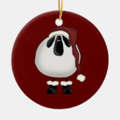 Weihnachtsschaf Keramik Ornament (Vorne)