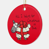 Weihnachtsschaf Kinder Cartoon Keramik Ornament (Links)