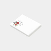 Weihnachtsschaf Kinder Cartoon Post-it Klebezettel (angewinkelt)