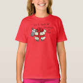 Weihnachtsschaf Kinder Cartoon T-Shirt (Vorderseite)