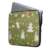 Weihnachtsschaf Laptopschutzhülle (Vorderseite Links)