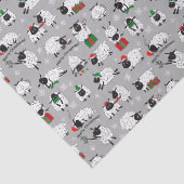 Weihnachtsschaf Seidenpapier (Detail)
