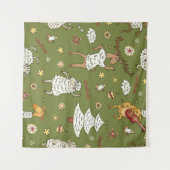 Weihnachtsschaf Wandteppich (Vorderseite (Horizontal))