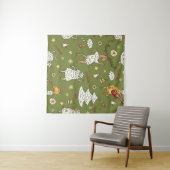 Weihnachtsschaf Wandteppich (Beispiel (Horizontal))