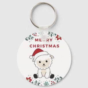 Weihnachtsschaf Wintertiere Schlüsselanhänger