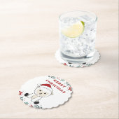 Weihnachtsschaf Wintertiere Untersetzer (Vor Ort)