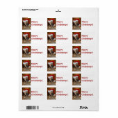 Weihnachtsschäfer Adressaufkleber (Vorne)