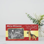 Weihnachtsschäfer Feiertagskarte (Stehend Vorderseite)